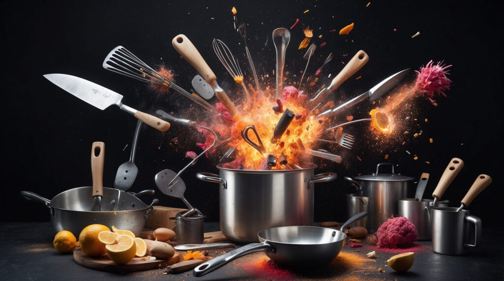 Кулинария — это искусство. Ресторан AI. Food-фото. Адский шеф.