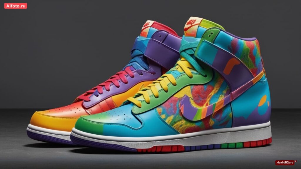 Авторские кроссовки. Промты для нейросети.