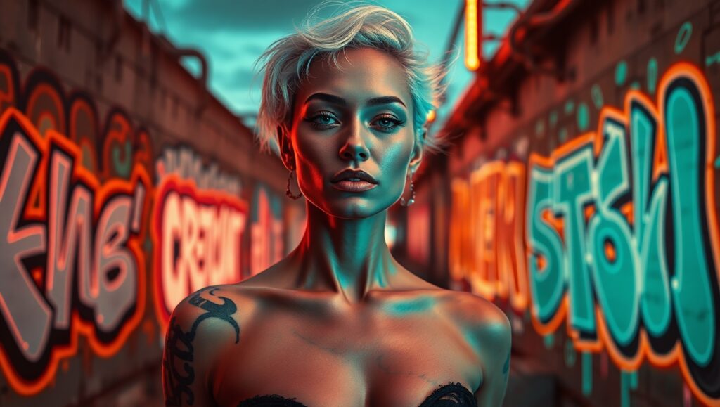 Секси - AI-татуировки: искусство на теле от нейросети