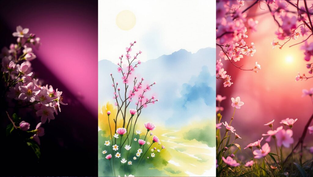 Открытки с цветами. Бесплатные шаблоны